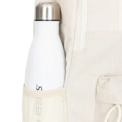 New Rebels Springfield Ribbi  Rugzak 13L – Stevig Rib Polyester – Lichtgewicht Schooltas & Werktas - Beige