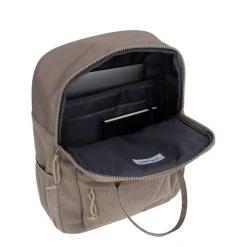 New Rebels Springfield Ribbi Rugzak 13L – Stevig Rib Polyester – Lichtgewicht Schooltas & Werktas - Taupe