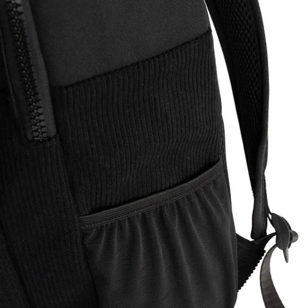 New Rebels Springfield Ribbi Rugzak 13L – Stevig Rib Polyester – Lichtgewicht Schooltas & Werktas - Black
