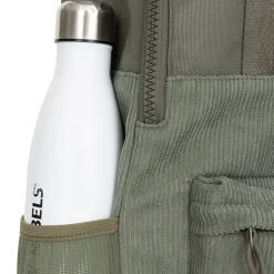 New Rebels Springfield Ribbi  Rugzak 13L – Stevig Rib Polyester – Lichtgewicht Schooltas & Werktas - Sage Green