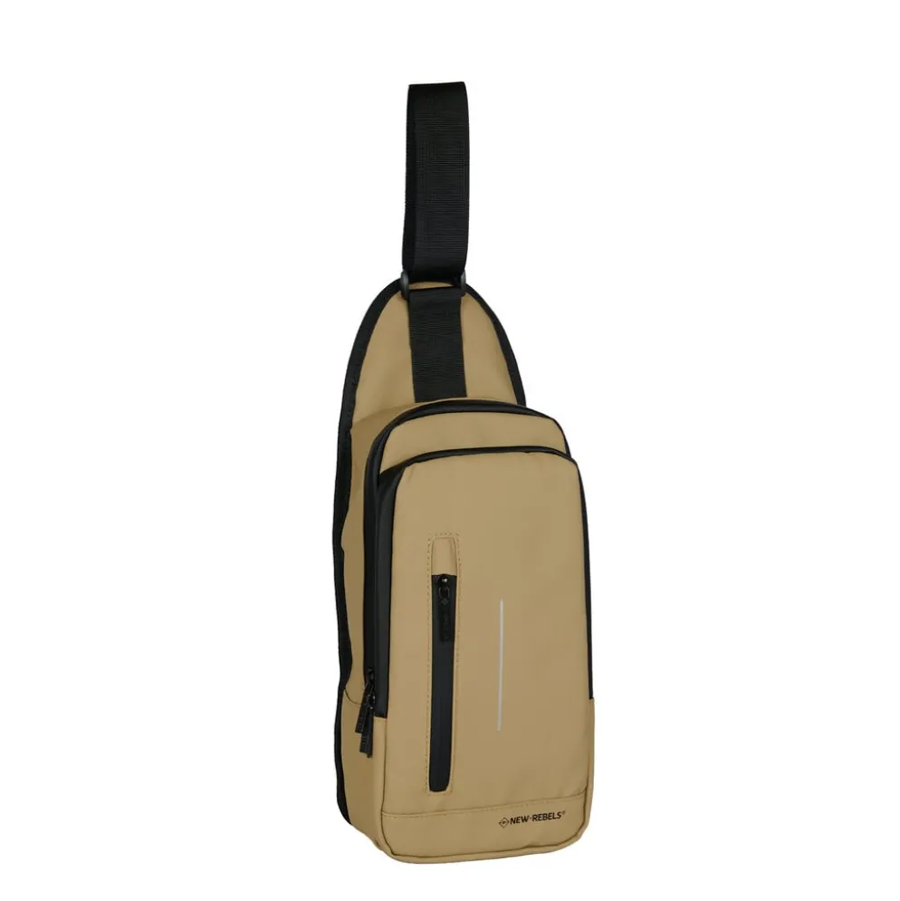 New Rebels Taunton Fargo Taupe 8L Crossbody Tas Waterafstotend