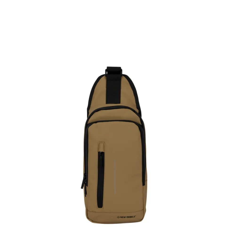 New Rebels Taunton Fargo Taupe 8L Crossbody Tas Waterafstotend