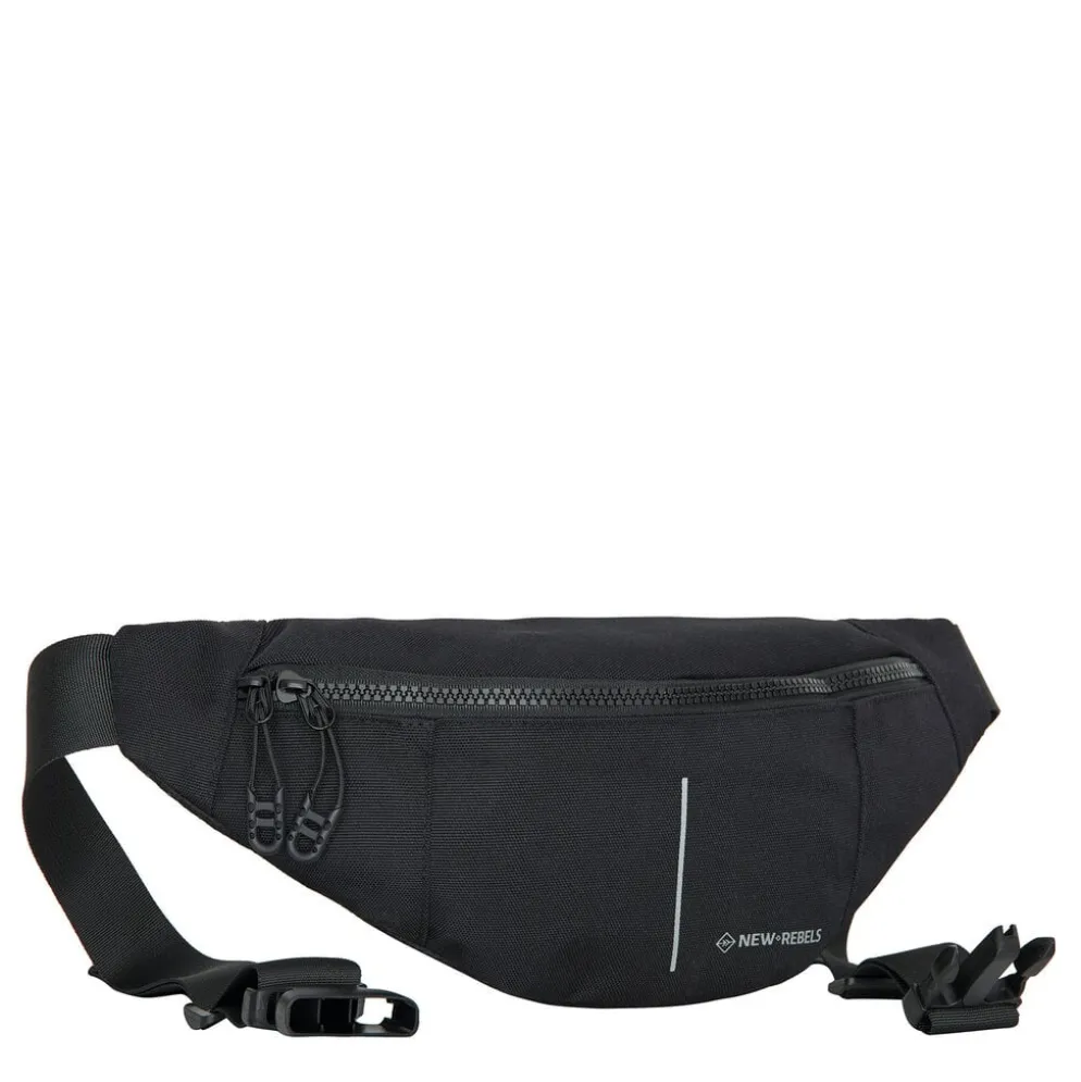 New Rebels Valor Brooklyn Waistbag – Heuptas / Fannypack 36x8x15 cm Waterafstotend 900D PU Polyester Zwart