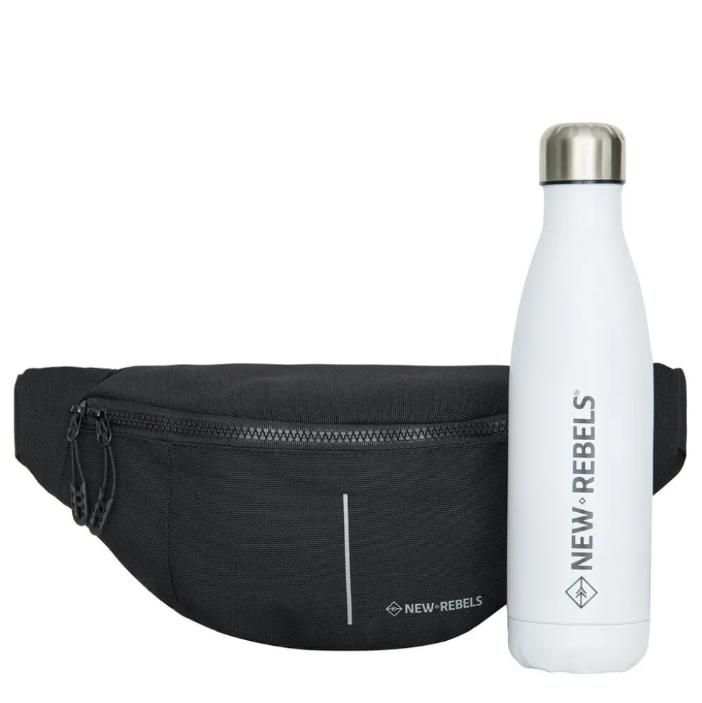 New Rebels Valor Brooklyn Waistbag – Heuptas / Fannypack 36x8x15 cm Waterafstotend 900D PU Polyester Zwart