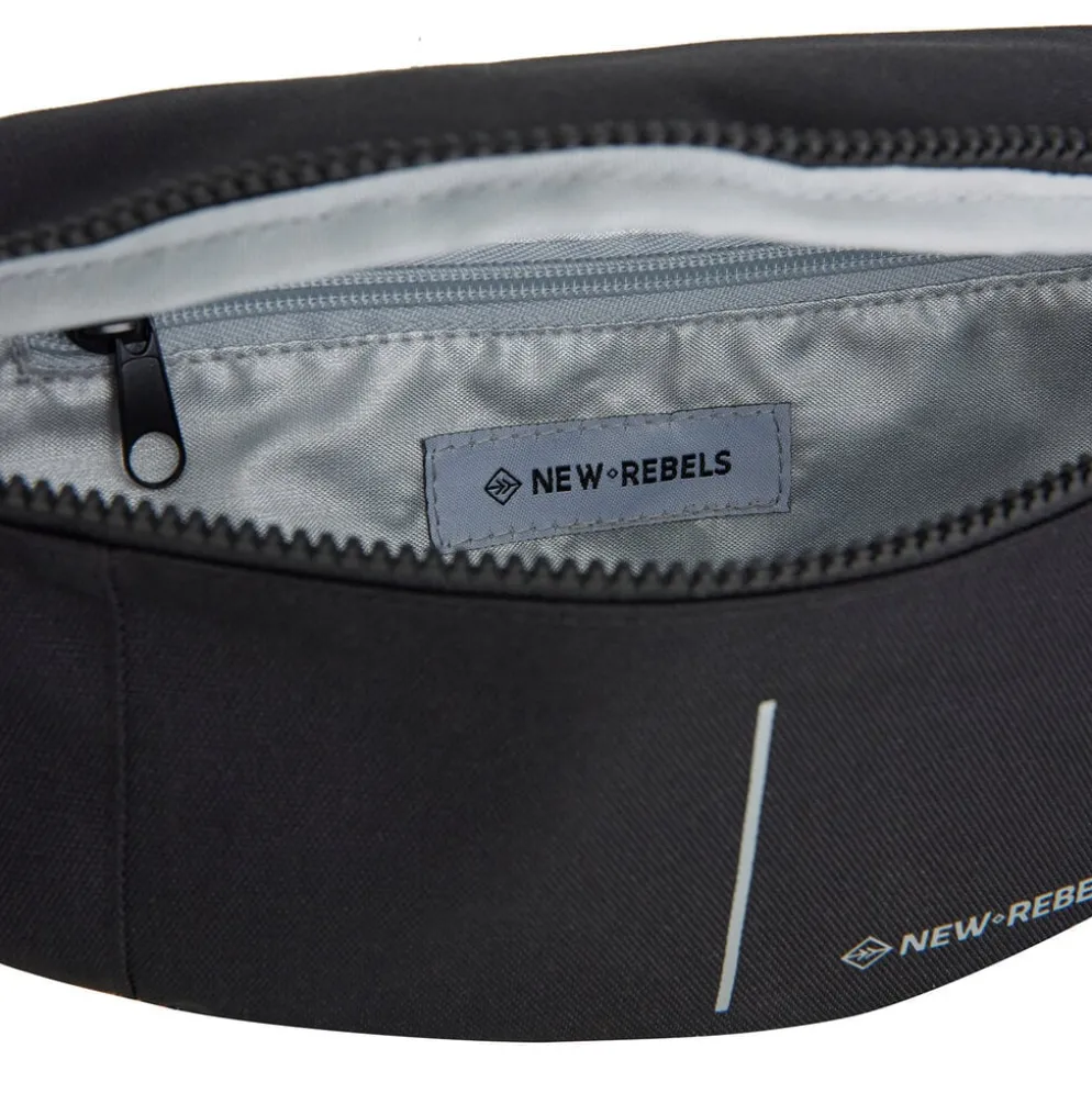 New Rebels Valor Brooklyn Waistbag – Heuptas / Fannypack 36x8x15 cm Waterafstotend 900D PU Polyester Zwart