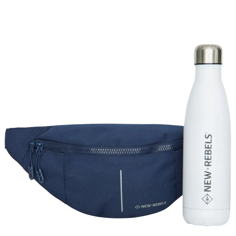 New Rebels Valor Brooklyn Waistbag – Heuptas / Fannypack 36x8x15 cm Waterafstotend 900D PU Polyester Blauw