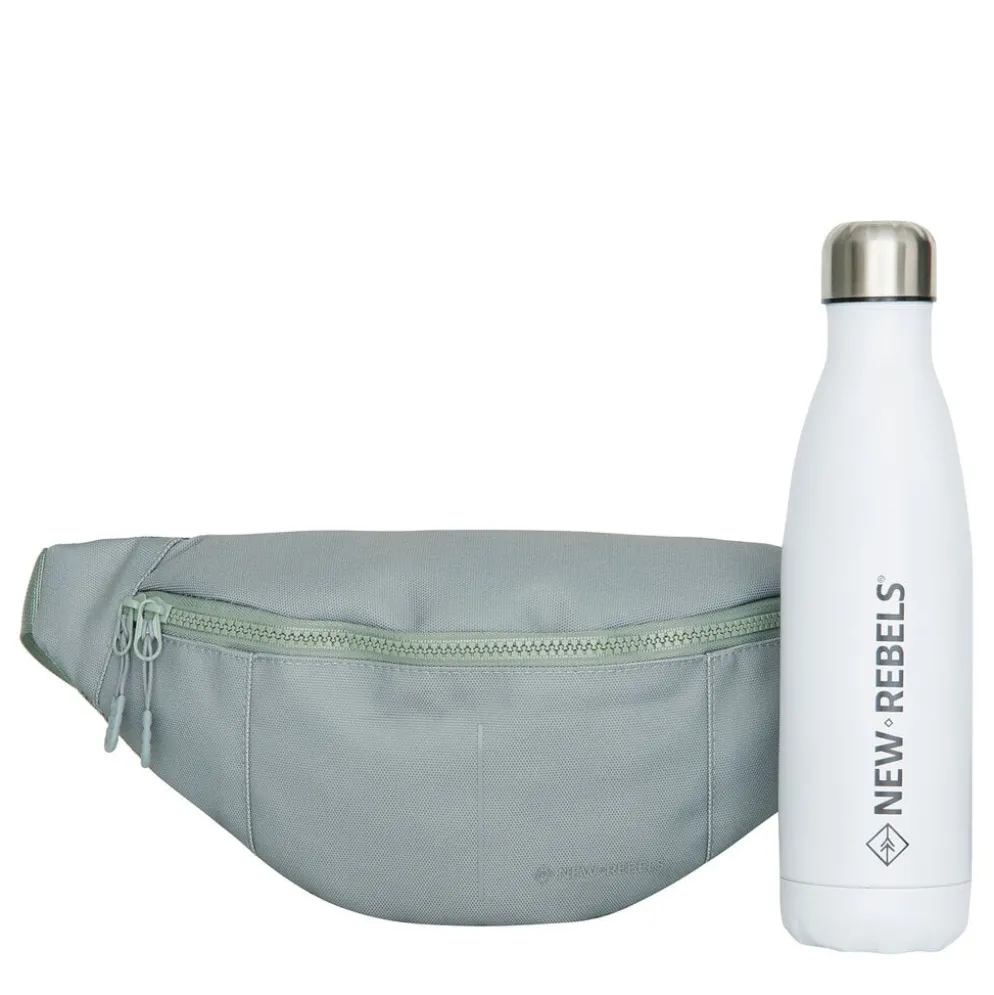 New Rebels Valor Brooklyn Waistbag – Heuptas / Fannypack 36x8x15 cm Waterafstotend 900D PU Polyester – Salie Green