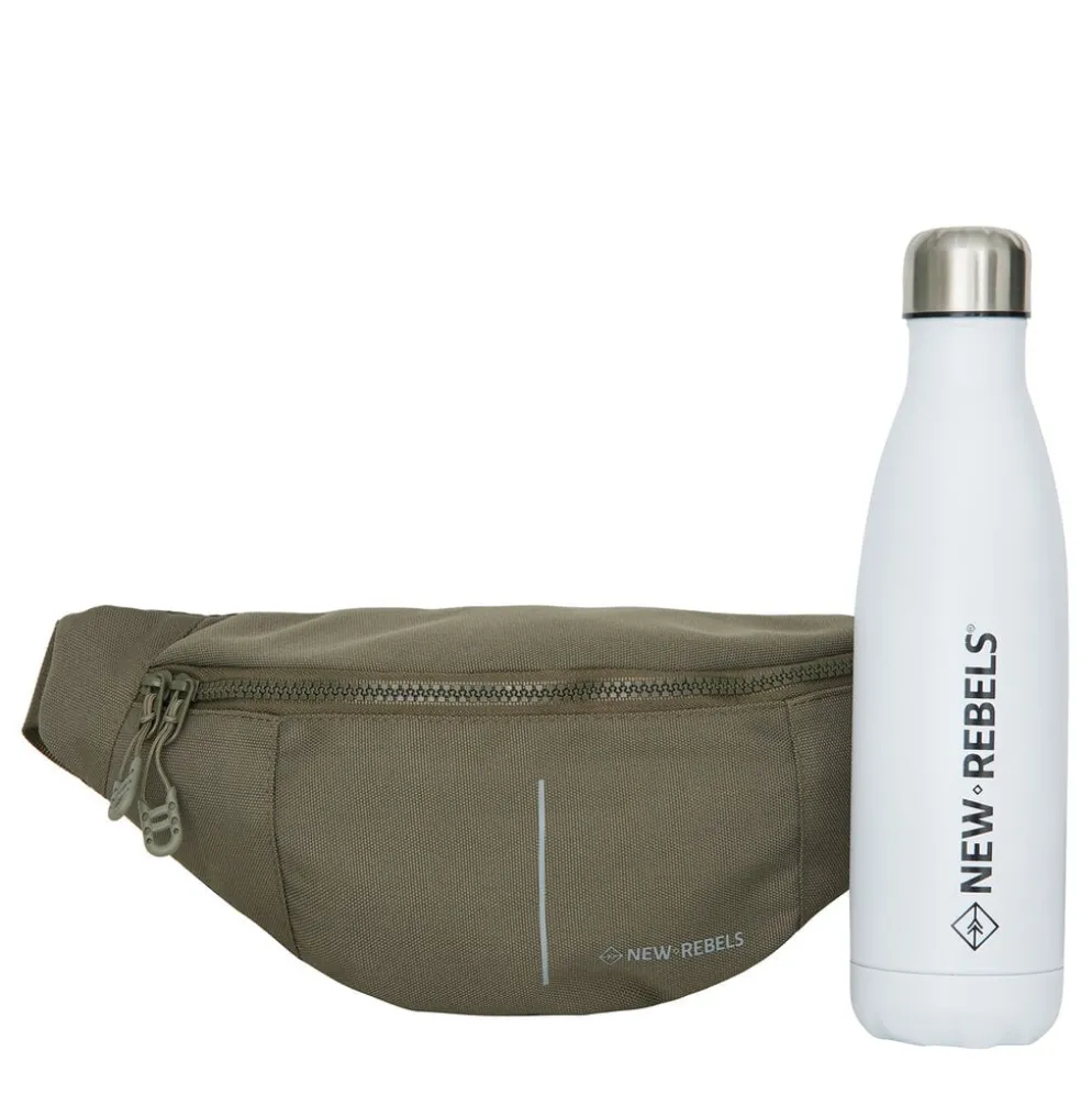 New Rebels Valor Brooklyn Waistbag – Heuptas / Fannypack 36x8x15 cm Waterafstotend 900D PU Polyester Olive
