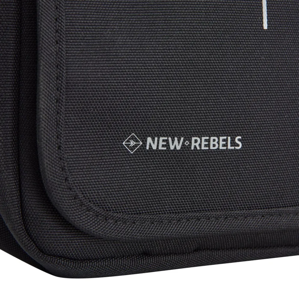 New Rebels Valor Cincinnati Flapover Black – Waterbestendige Schoudertas – 2.9 L