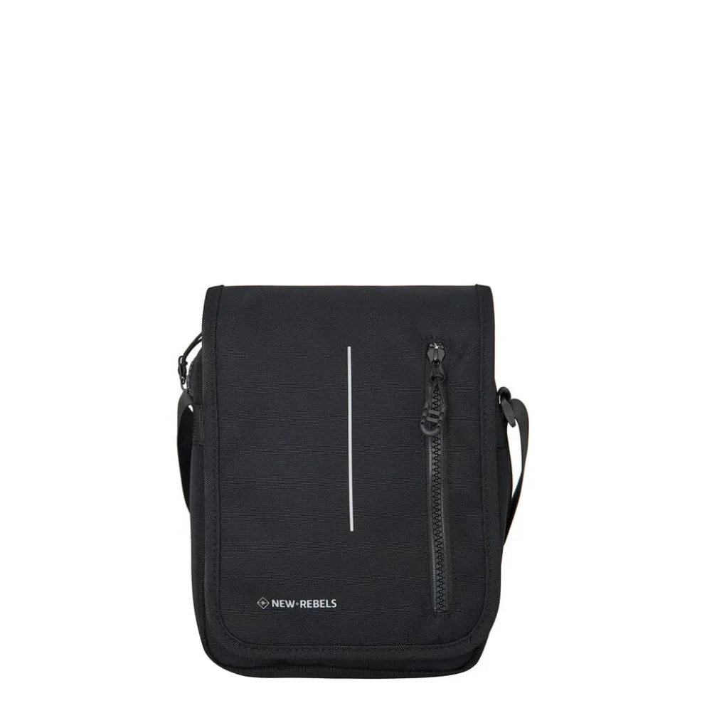 New Rebels Valor Cincinnati Flapover Black – Waterbestendige Schoudertas – 2.9 L
