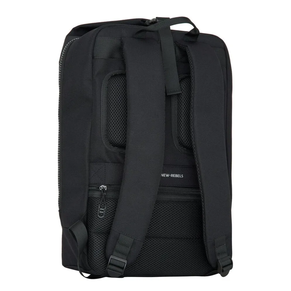 New Rebels Valor Cranston Backpack – Comfortabele Waterafstotende Rugtas – 19L - Zwart