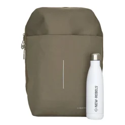 New Rebels Valor Cranston Backpack – Comfortabele Waterafstotende Rugtas – 19L - Olijf groen