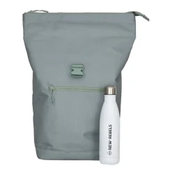 New Rebels Valor New York salie green 21L Rugzak Rolltop Waterafstotend Laptop 15.6 inch