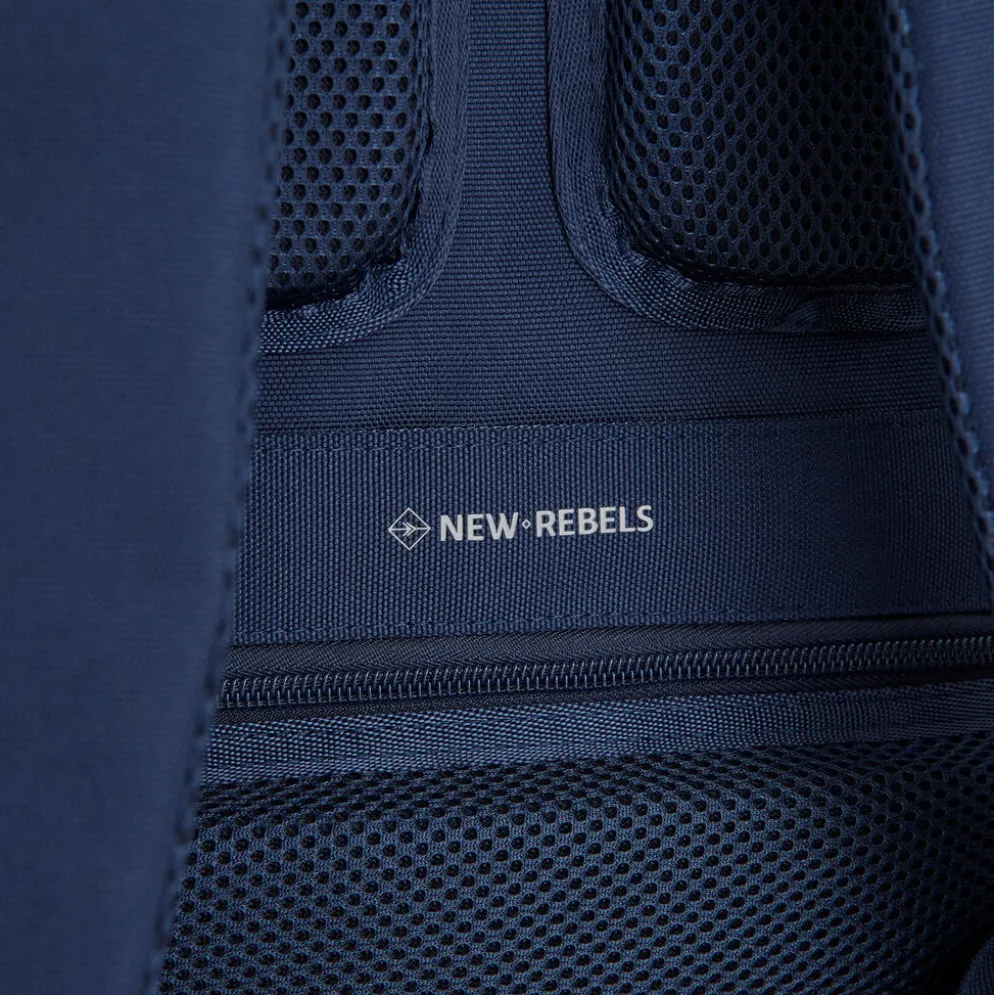 New Rebels Valor Westerly Backpack Rugzak 14L Schooltas Werktas Laptop 14 inch PU Polyester Navy