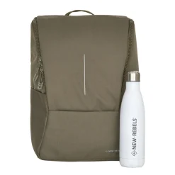 New Rebels Valor Westerly Backpack Rugzak 14L Schooltas Werktas Laptop 14 inch PU Polyester Olive