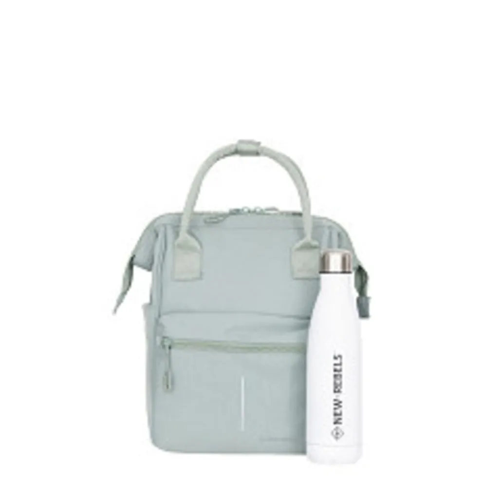 New Rebels Valor Weverly School / Werktas Rugzak - 9,5L – Stevig 900D Polyester - 4 Compartimenten Laptopvak 14” - Waterafstotend Sage Green
