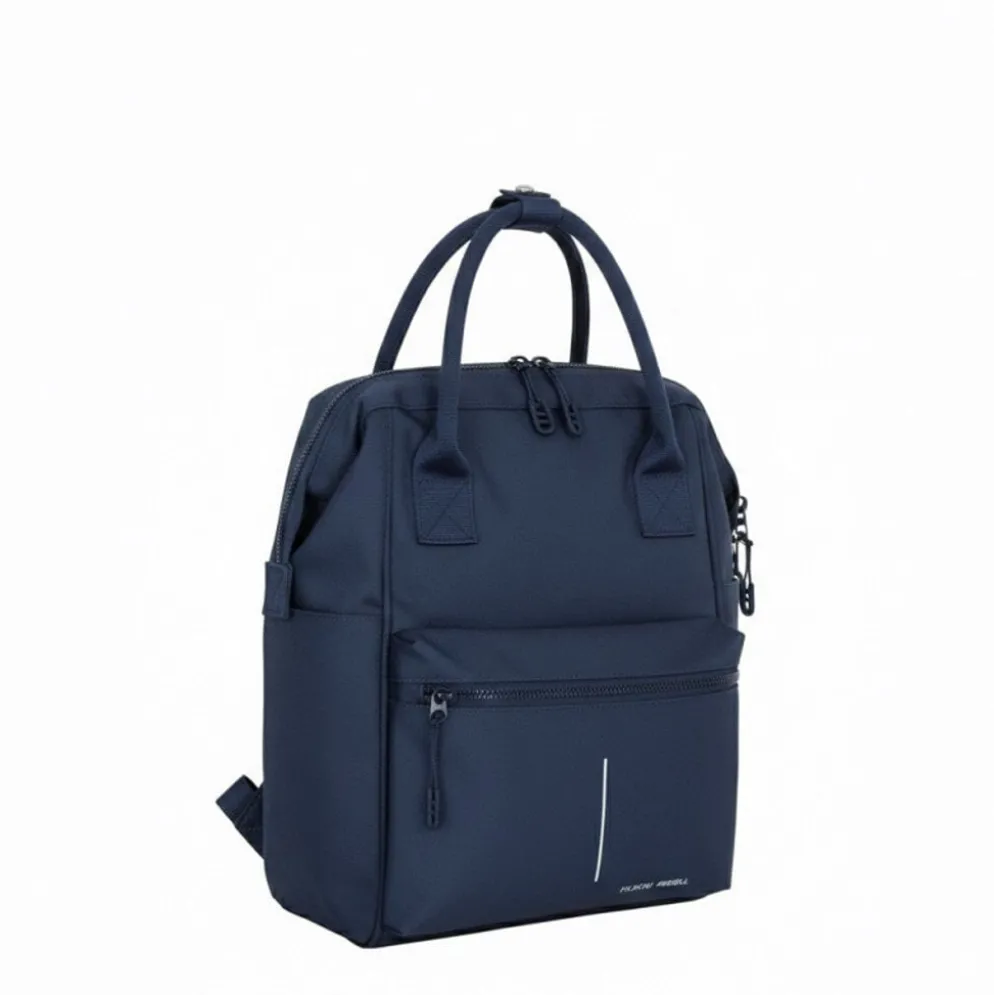 New Rebels Valor Weverly School / Werktas Rugzak - 9,5L – Stevig 900D Polyester - 4 Compartimenten Laptopvak 14” - Waterafstotend Velvet Navy