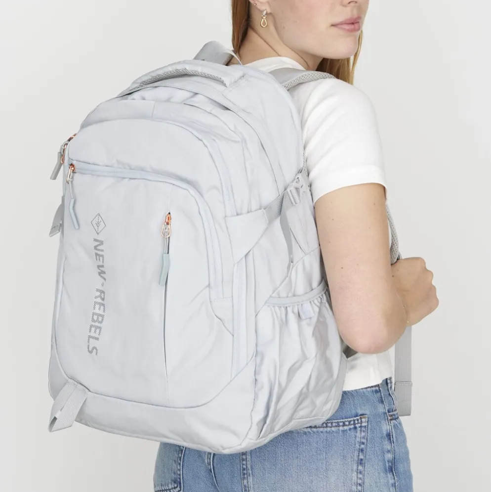 New Rebels Vince Baldwin Lichtgrijs 33L Rugtas Waterafstotend Laptop 15.6"