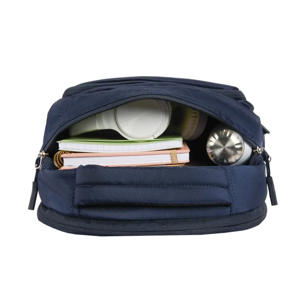 New Rebels Vince Leander Navy Blauw 27L Rugtas Waterafstotend Laptop 14"