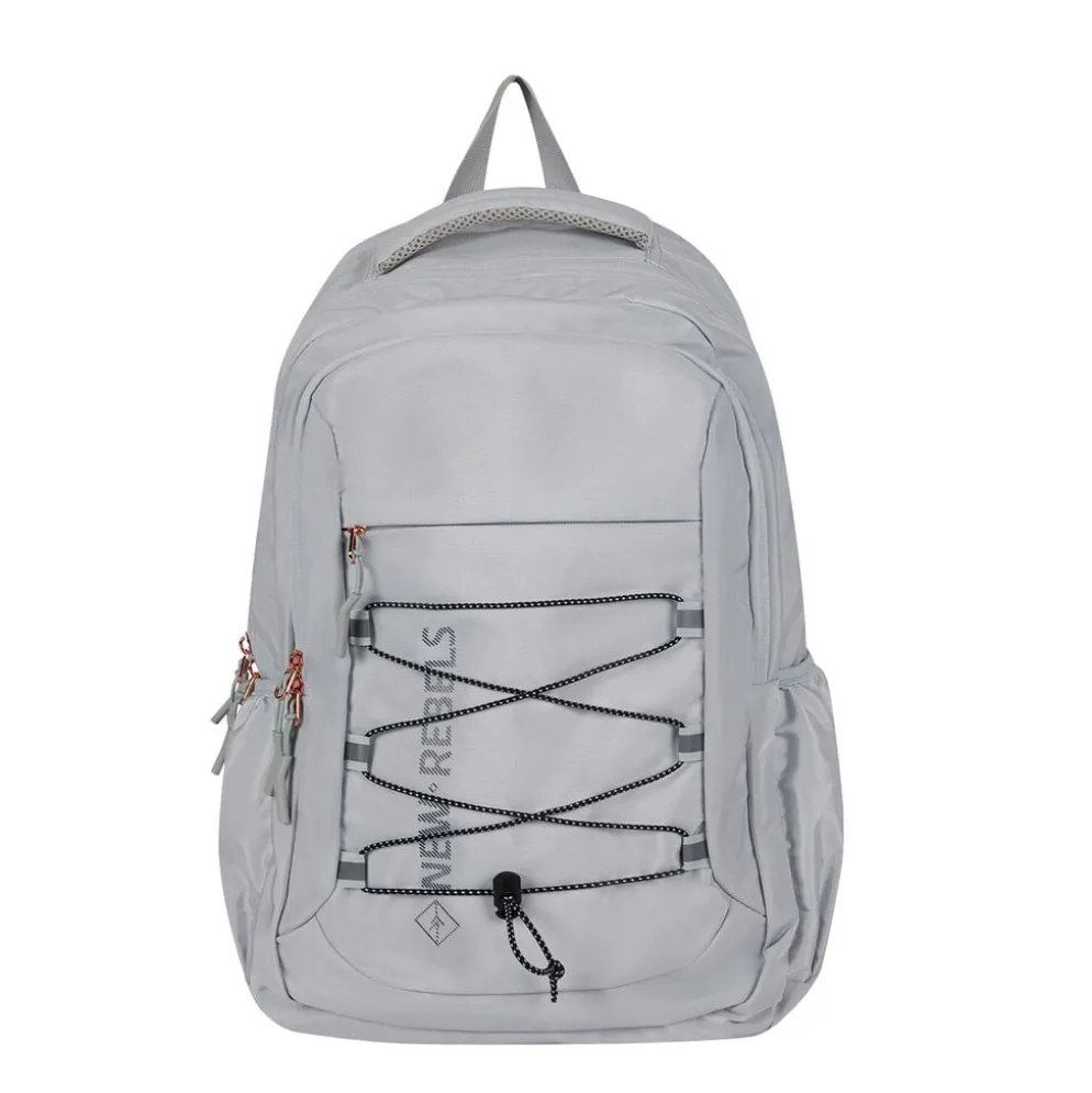New Rebels Vince Leander Lichtgrijs 27L Rugtas Waterafstotend Laptop 14"