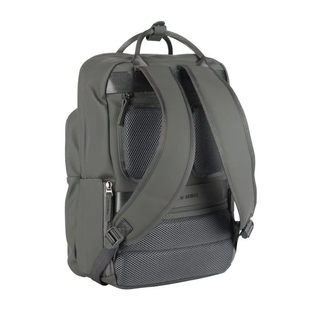 New Rebels William Milwaukee Antraciet 18L Rugzak Waterafstotend Laptop 15.6"