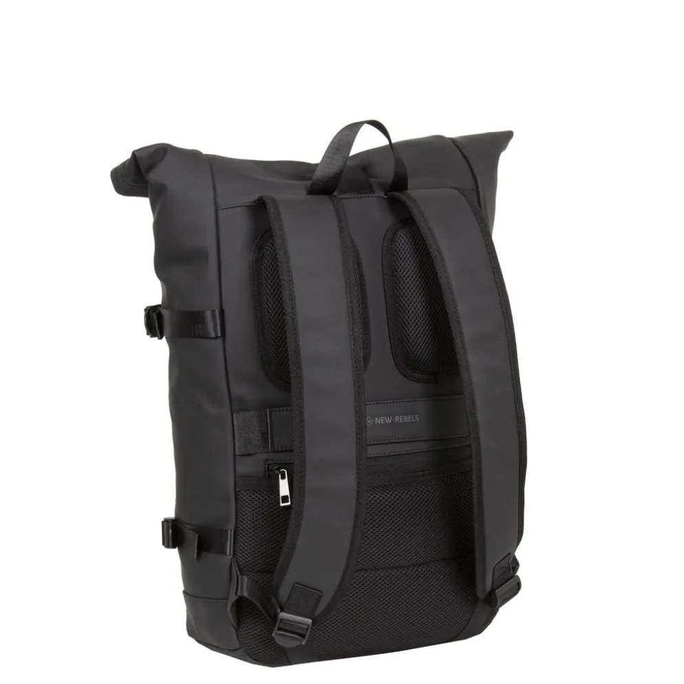New Rebels William Riverside Zwart 19L Rugzak Waterafstotend Laptop 15.6"