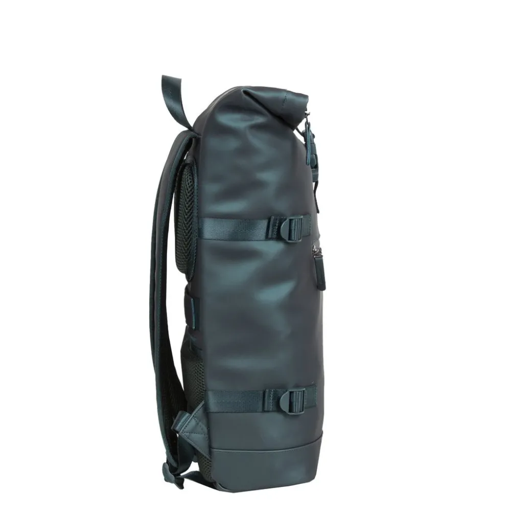 New Rebels William Riverside Metallic Green 19L Rugzak Waterafstotend Laptop 15.6"