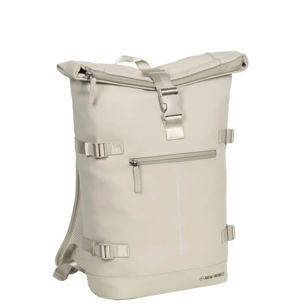 New Rebels William Riverside Beige 19L Rugzak Waterafstotend Laptop 15.6"